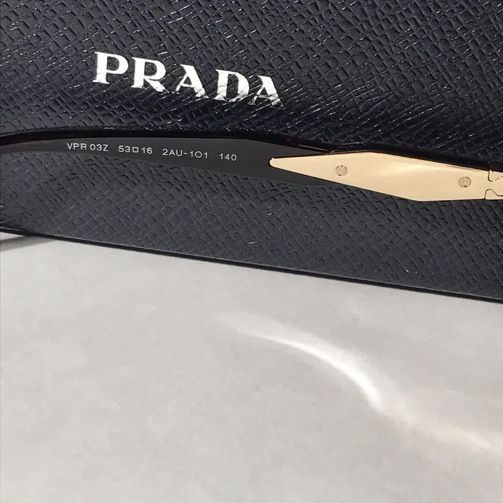 New Authentic Prada PR 03Z 2AU-1O1 🤎 Women's Brown Tortoiseshell Optical Glasses - Picture 11 of 14